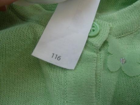 Basic lehký svetřík na knoflíky s motýlky štěpa, c&a,116