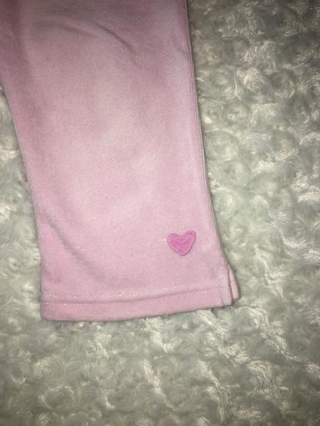 Růžové sametové tepláky next, next,80