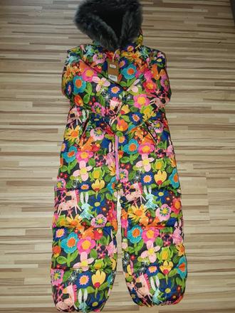 Zimní kombinéza s květy, poníky, koníky 116 next, next,116