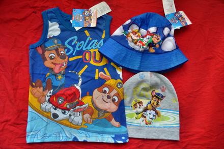 Set patrola,klobouček,tričko,čepka,v.98,104, nickelodeon,98 / 104