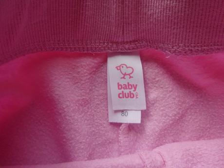 2x tepláky, vel. 80, baby club,80