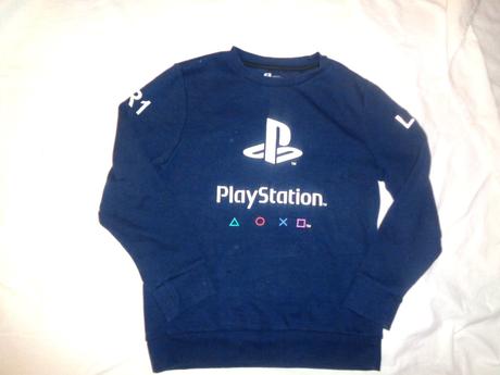 Tmavomodrá mikina playstation, f&f,146