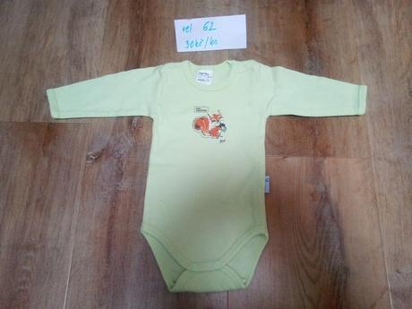 5 x body dlouhý rukáv, 1 propínací, vel 62, 62