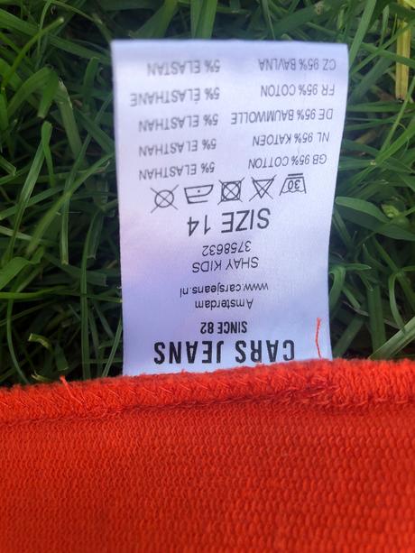 Garcia jeans mikina oranžová kolibrik 164 velikost, 164