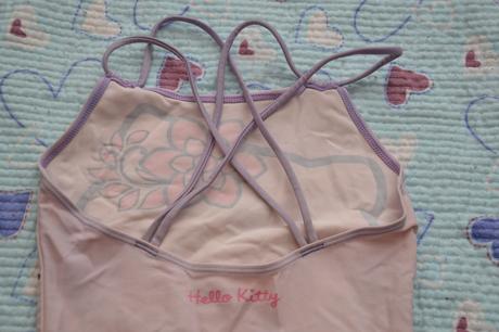 Fialkové plavky plavečky s hello kitty, h&m,116