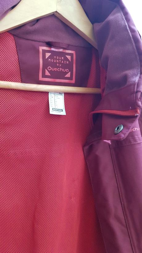 Dámská vínová červená bunda quechua s, quechua,s