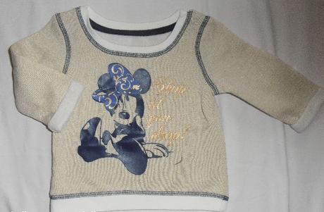 O8. úžasná mikinka minnie 3-6 měs., george,68