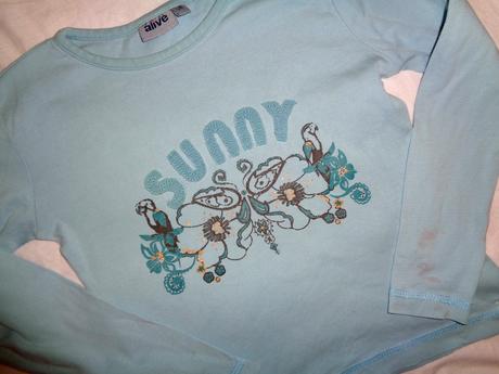 Modré bavlněné tričko 110/116, alive,110