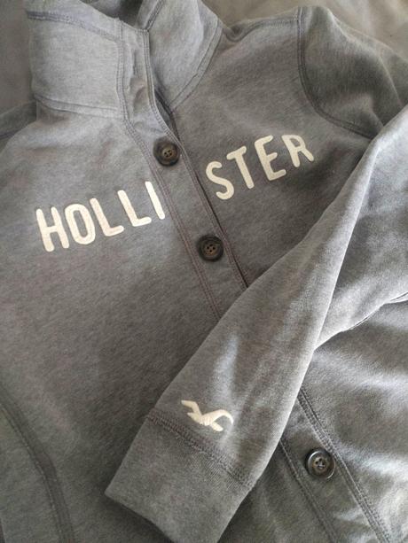 Teplá bundičko-mikina hollister vel.m-l, hollister,m