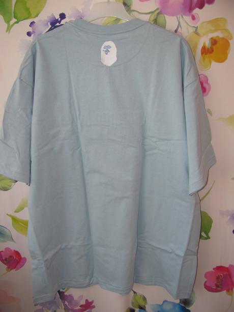 Pánské modré bavlněné tričko a bathing ape, xxxl