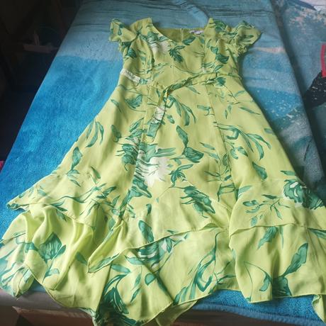 Zelené dlouhé šaty, bonprix,42