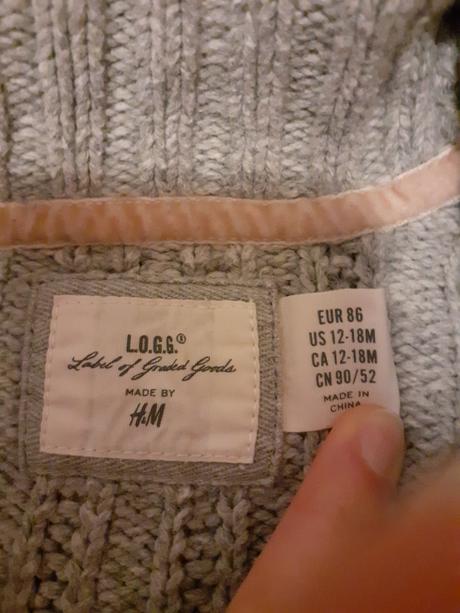 Svetr vestička, h&m,86