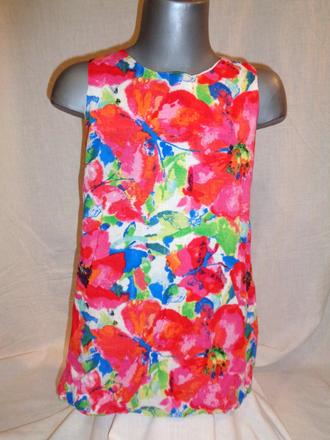 Krásné barevné květované šaty, next,104