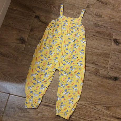 Laclové bavlněné kalhoty se zebrami, 110