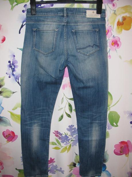 Dámské, dívčí strečové džíny, krátký sed, m