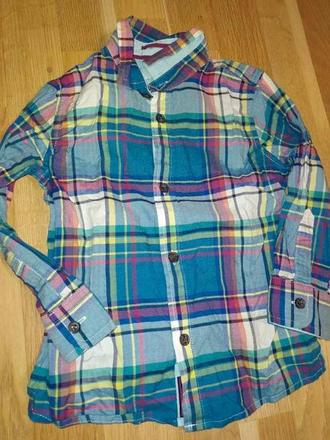 Modrá kostková košile 104 baker, 104