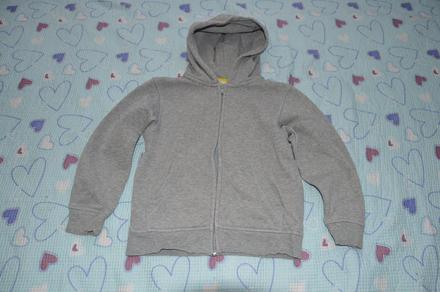 110 116 šedá mikina mikča, h&m,116