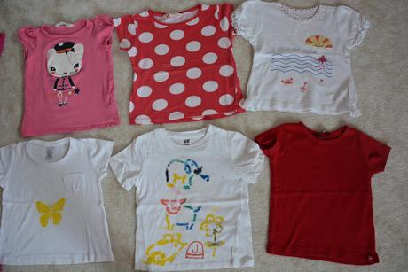 Trička na lítačku, h&m,98