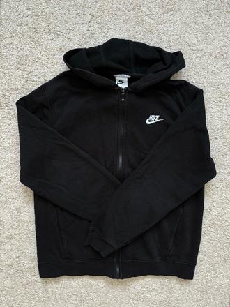 Černá mikina nike na zip, vel. 158/170, nike,158