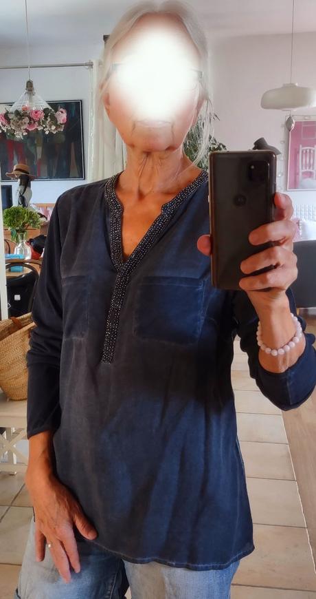 Tmavě šedá halenka, 38