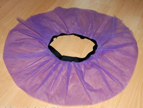 Sukýnka s fialovým tylem styl tutu, 152