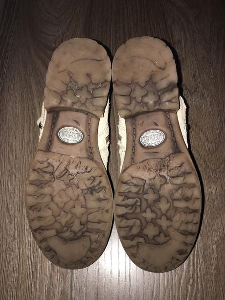 Béžové nízké kožené kozačky replay, replay,38