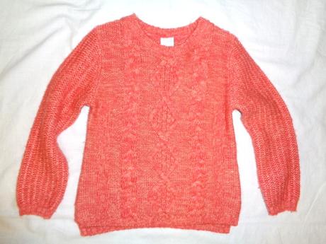 Nádherný meruňkový svetr s copánkama, palomino,116