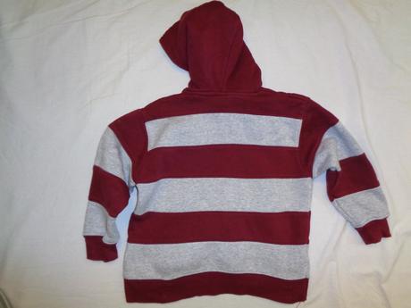 Pěkná šedovínová pruhovaná mikina, topolino,104