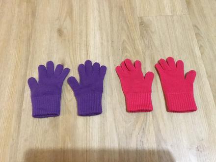 Rukavice dva páry, h&m,98
