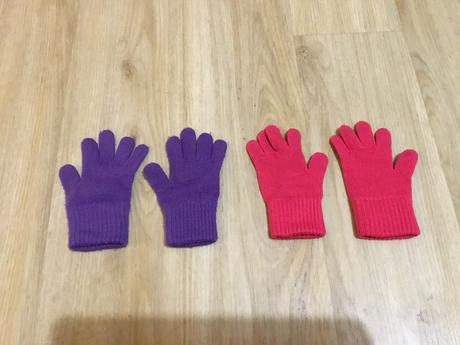 Rukavice dva páry, h&m,98