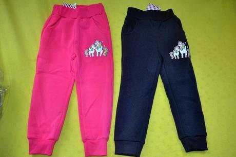 Dívčí tepláky  s fleece, 104 / 122 / 128
