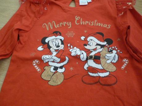 Vánoční triko minnie 18m-3 roky, 92