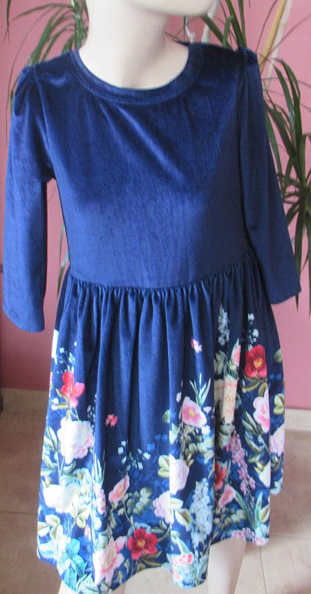 Dívčí společenské šaty 3/4 rukávy, monsoon,134