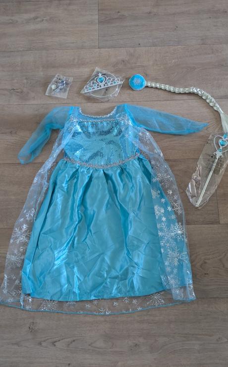Ka306 kostým elsa, frozen na 3 - 4 roky, 104,
