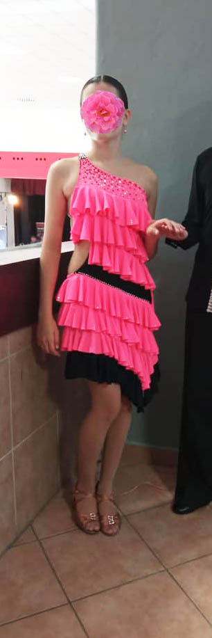 Šaty na latinu junior 2 vel.158/164, 158