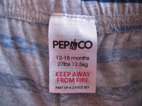 Bavlněné pruhované šortky, pepco,86