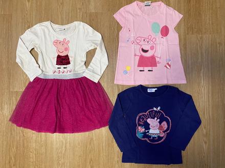 Dívčí set - peppa pig - vel. 110, 104–116