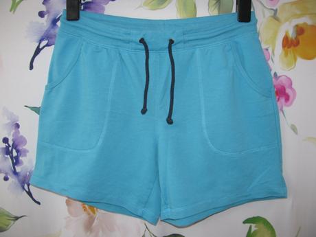 Modré bavlněné šortky, teplákovina, tcm,s