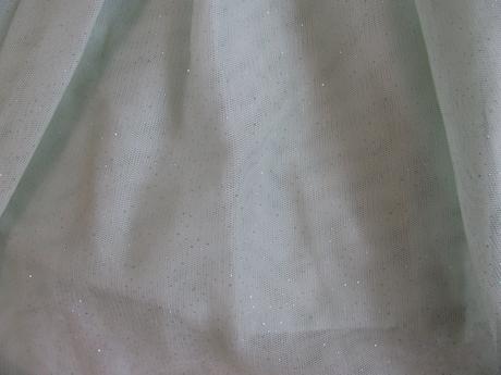 Krásná tylová mátová sukně s třpytkou h&m, h&m,140