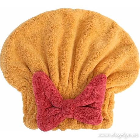 Ručník turban na vlasy s mašlí,