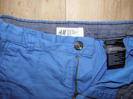 Chlapecké plátěné chino kraťasy zn. h&m vel.134, h&m,134