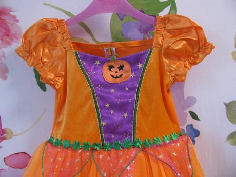 Karneval-tylové šaty dýně-halloween,