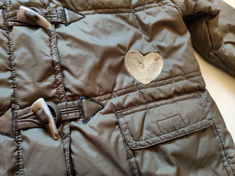 Zimní bunda s kožešinovou kapucí vel. 116, 116