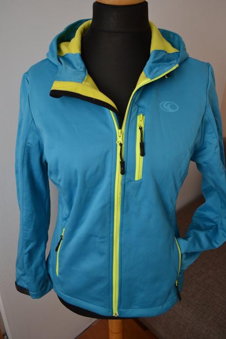 Tyrkysová softsheelová bunda l / 44/46 crivit, crivit,l