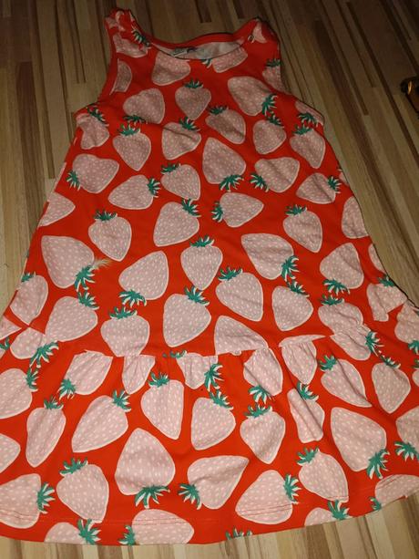 Šaty s jahody 98/104 lindex, lindex,98 / 104