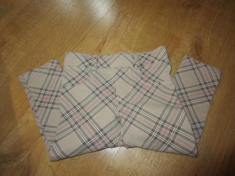 Kárované, kostkované legíny, džegíny, h&m,92