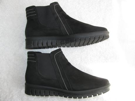 Dámská kožená černá kotníková obuv, podzim, zima, rieker,41