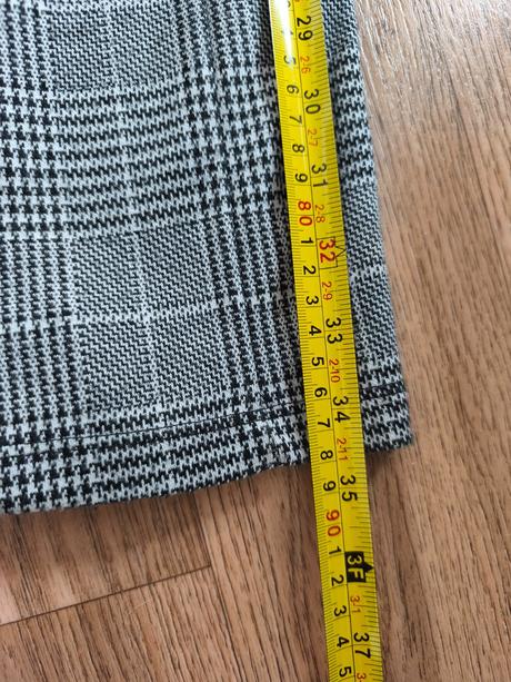 Kárované kalhoty do zvonu 158 / xs, h&m,158