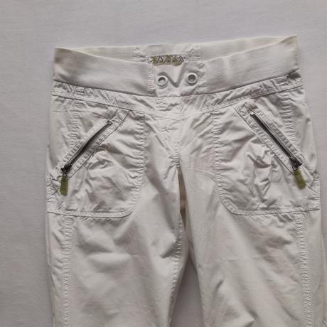 Dámské letní plátěné bílé kalhoty crazyworld v 38, 38