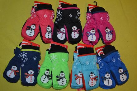 Rukavice palčáky šusťákové, uvnitř fleece,74-110, 74 - 110